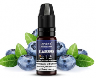 Blaubeere 10 ml Nikotinsalzliquid by AVORIA Blaubeere 10 mg Nikotinsalz