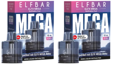 ELFX Mega 10 ml Pod by ELFLIQ 