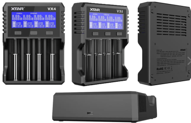 VX4 Visible Mixer Smart Battery Charger by XTAR 