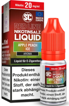 Apple Peach Ice 10 ml Nikotinsalzliquid by SC Apple Peach Ice 20 mg