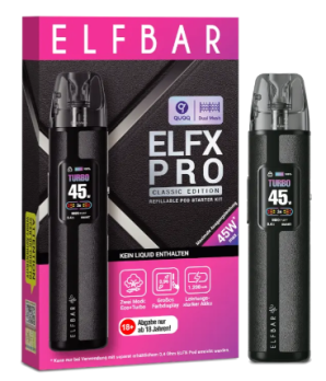 Elfx Pro Pod Set by ELFBAR Elfx Pro Black
