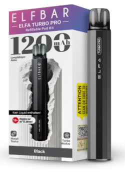 Elfa Turbo Pro kit by ELFBAR Elfa Turbo Pro Black