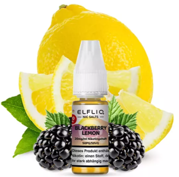 Blackberry Lemon 10 ml Nikotinsalzliquid by ELFLIQ Blackberry Lemon 20 mg