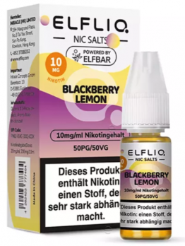 Blackberry Lemon 10 ml Nikotinsalzliquid by ELFLIQ 