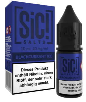 Blackcurrent Ice 10 ml Nikotinsalz by SiC! Blackcurrent Ice 10 ml 20 mg