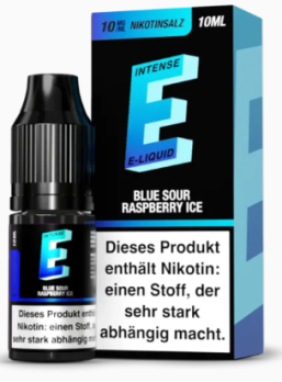 Blueberry Sour Raspberry Ice 10 ml Nikotinsalzliquid by E-INTENSE Blueberry Sour Raspberry Ice 10 mg