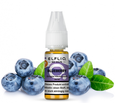 Blueberry 10 ml Nikotinsalzliquid by ELFLIQ Blueberry 10 mg