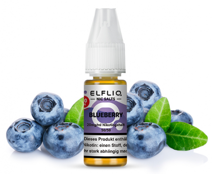 Blueberry 10 ml Nikotinsalzliquid by ELFLIQ Blueberry 20 mg