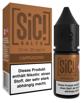 Cappuccino 10 ml Nikotinsalz by SiC! Cappuccino 20 mg