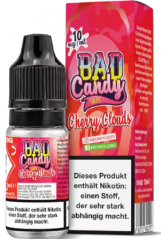 Cherry Clouds Nikotinsalzliquid 10 ml by BAD CANDY 