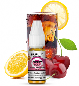 Cherry Cola10 ml Nikotinsalzliquid by ELFLIQ Cherry Cola 10 mg