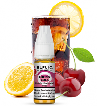 Cherry Cola10 ml Nikotinsalzliquid by ELFLIQ Cherry Cola 20 mg