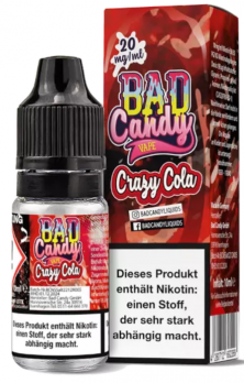 Crazy Cola Nikotinsalzliquid 10 ml by BAD CANDY Crazy Cola 20 mg