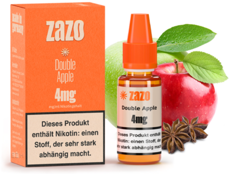 Double Apple 10 ml Liquid by ZAZO Double Apple 4 mg