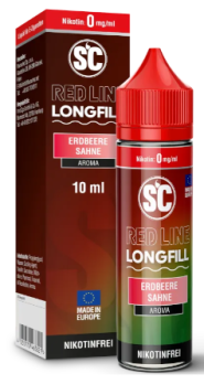 Erdbeere Sahne 10 ml Longfill Aroma by SC 