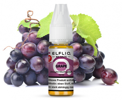 Grape 10 ml Nikotinsalzliquid by ELFLIQ Grape 20 mg