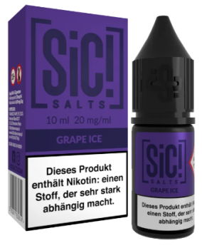 Grape Ice 10 ml Nikotinsalz by SiC! Grape Ice 20 mg