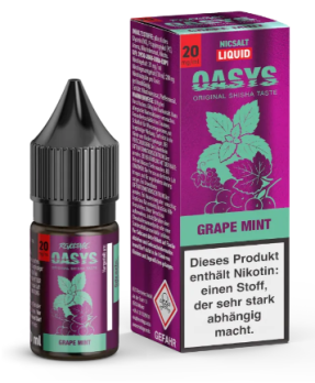 Grape Mint 10 ml Nikotinsalzliquid by OASYS by REVOLTAGE Grape Mint 20 mg