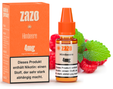Himbeere 10 ml Liquid by ZAZO Himbeere 4 mg