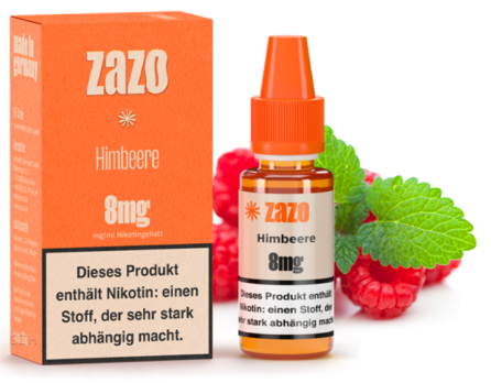 Himbeere 10 ml Liquid by ZAZO Himbeere 8 mg
