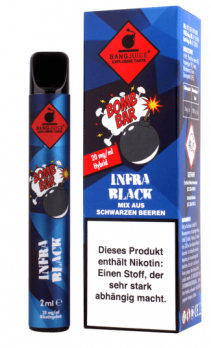 InfraBlack Einweg E-Zigarette 2 ml by BANGJUICE 