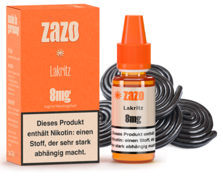 Lakritz 10 ml Liquid by ZAZO Lakritz 8 mg