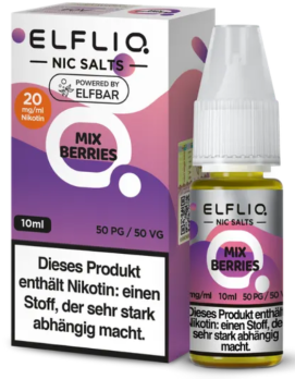 Mix Berries 10 ml Nikotinsalzliquid by ELFLIQ Mix Berries 20 mg