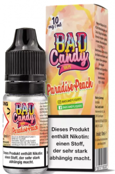 Paradise Peach Nikotinsalzliquid 10 ml by BAD CANDY 