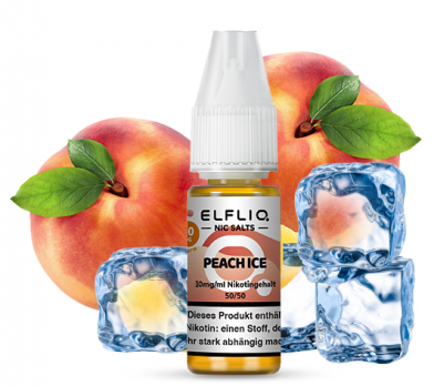 Peach Ice 10 ml Nikotinsalzliquid by ELFLIQ Peach Ice 10 mg