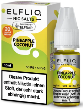 Pineapple Coconut 10 ml Nikotinsalzliquid by ELFLIQ Pineapple Coconut 20 mg