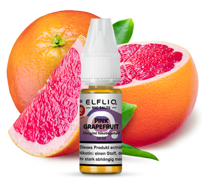 Pink Grapefruit 10 ml Nikotinsalzliquid by ELFLIQ Pink Grapefruit 20 mg