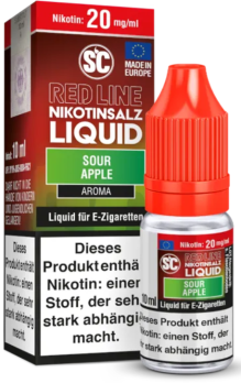 Sour Apple 10 ml Nikotinsalzliquid by SC Sour Apple 20 mg