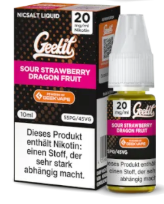 Sour Strawberry Dragon Fruit 10 ml / 20 mg Nikotinsalzliquid by GEEKIT 