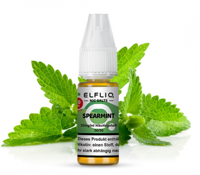 Spearmint 10 ml Nikotinsalzliquid by ELFLIQ Spearmint 20 mg