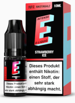 Strawberry Ice 10 ml Nikotinsalzliquid by E-INTENSE Straeberry Ice 10 mg