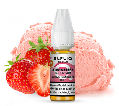 Strawberry Ice Cream 10 ml Nikotinsalzliquid by ELFLIQ 