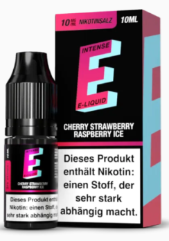 Strawberry Raspberry Chery Ice 10 ml Nikotinsalzliquid by E-INTENSE Straeberry Raspberry Cherry Ice 10 mg