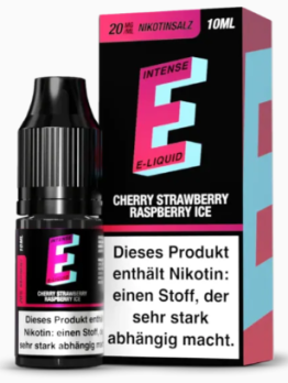 Strawberry Raspberry Chery Ice 10 ml Nikotinsalzliquid by E-INTENSE Strawberry Raspberry Cherry Ice 20 mg
