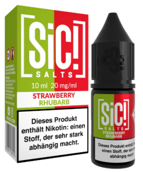 Strawberry Rhubarb 10 ml Nikotinsalz by SiC! Strawberry Rhubarb 20 mg