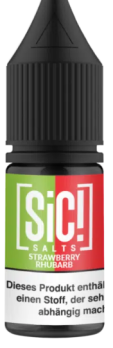Strawberry Rhubarb 10 ml Nikotinsalz by SiC! Strawberry Rhubarb 10 mg