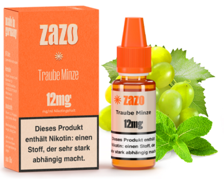 Traube Minze *NEO* 10 ml Liquid by ZAZO Traube Minze 12 mg