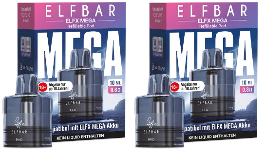 ELFX Mega 10 ml Pod by ELFLIQ 