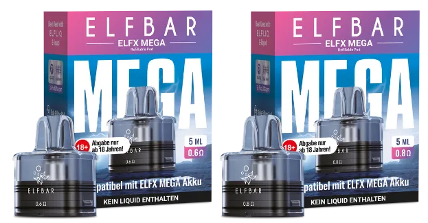 ELFX Mega 5 ml Pod incl. Coil by ELFLIQ 