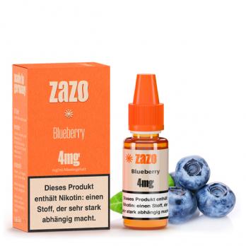 Blueberry Liquid 10 ml by ZAZO 4 mg Blueberry 10 ml Liquid by ZAZO